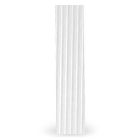 Porte pour armoire Neroli, 45,6 cm, rainures simples, blanc