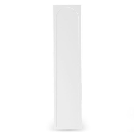 Porte pour armoire Neroli, 45,6 cm, remplissage en arc, blanc, gauche