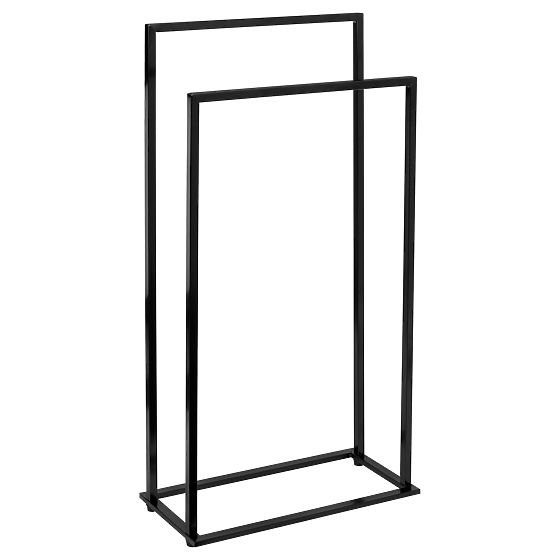 Porte-serviettes à 2 bras Gesi noir