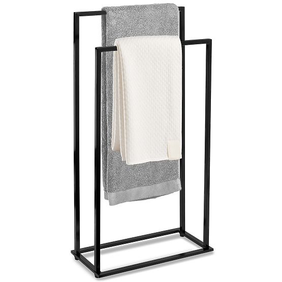 Porte-serviettes à 2 bras Gesi noir