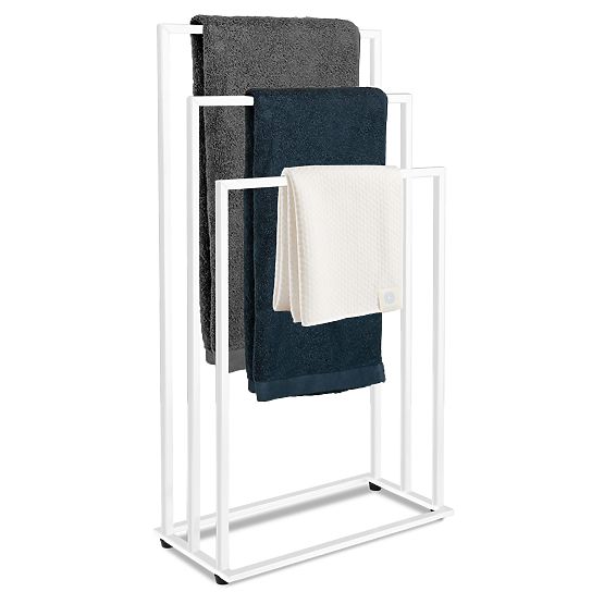 Porte-serviettes à 3 bras Tire blanc