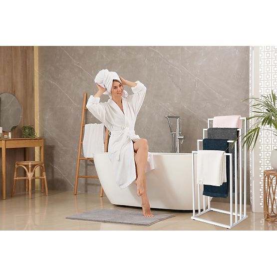 Porte-serviettes à 4 bras Neli blanc