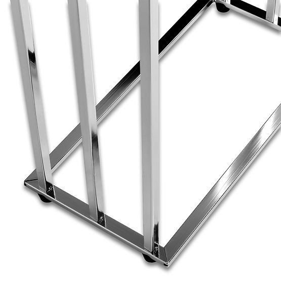 Porte-serviettes sur pied 3 bras Tire chromé
