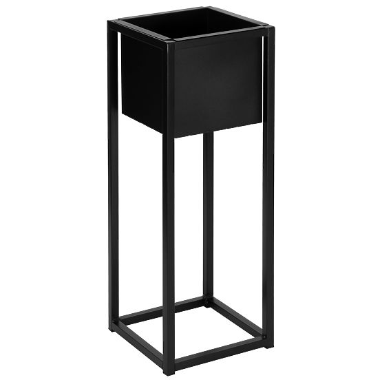 Pot de fleurs loft Concove 60 cm noir