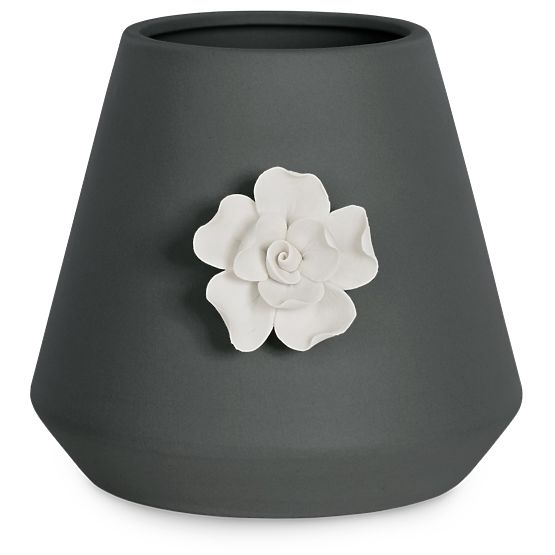 Pot de fleurs LUSITANO couleur noire style classique pour intérieur ameliahome