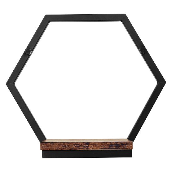 Pot de fleurs mural en métal noir Honung Rustic loft