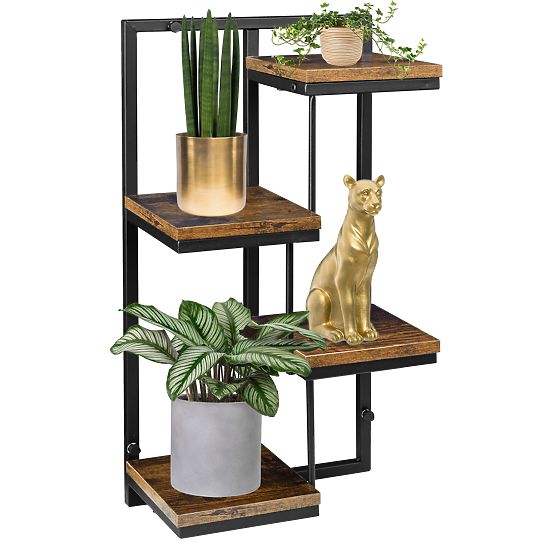 Pot de fleurs suspendu noir Hagart Rustic vieux chêne