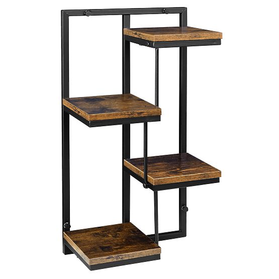 Pot de fleurs suspendu noir Hagart Rustic vieux chêne