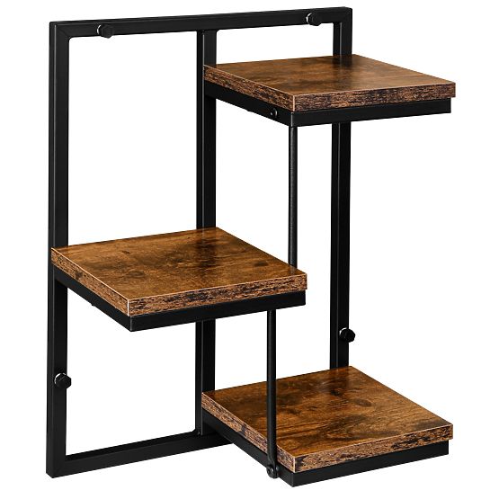 Pot de fleurs suspendu noir Orkus Rustic chêne ancien
