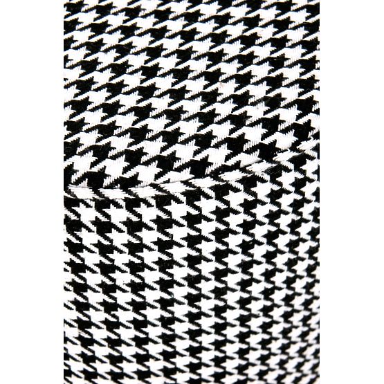 Pouf ARUNA noir/blanc/or (1p=1 pièce)