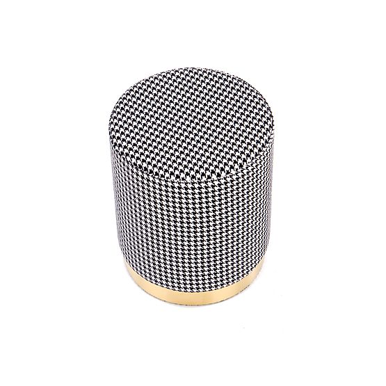 Pouf ARUNA noir/blanc/or (1p=1 pièce)