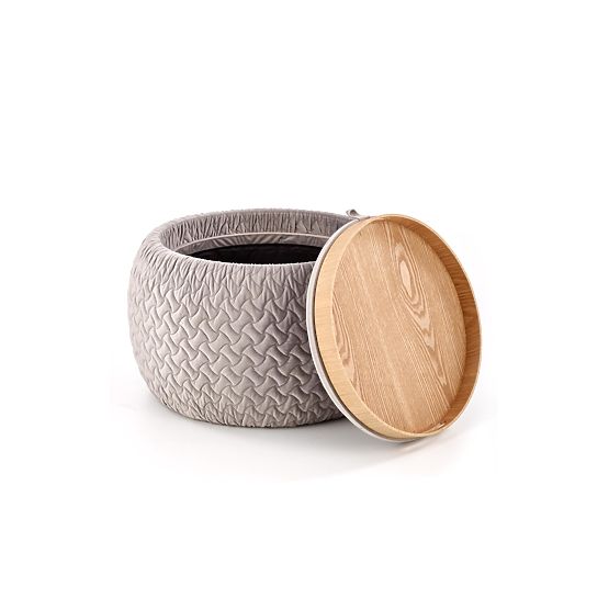 Pouf BONO gris clair (1p=1pc)