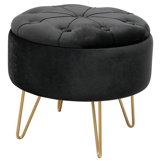 POUF CARO NOIR
