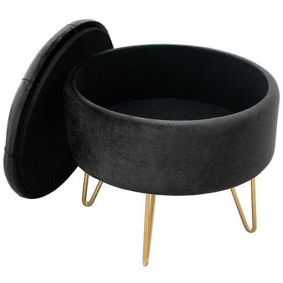 POUF CARO NOIR