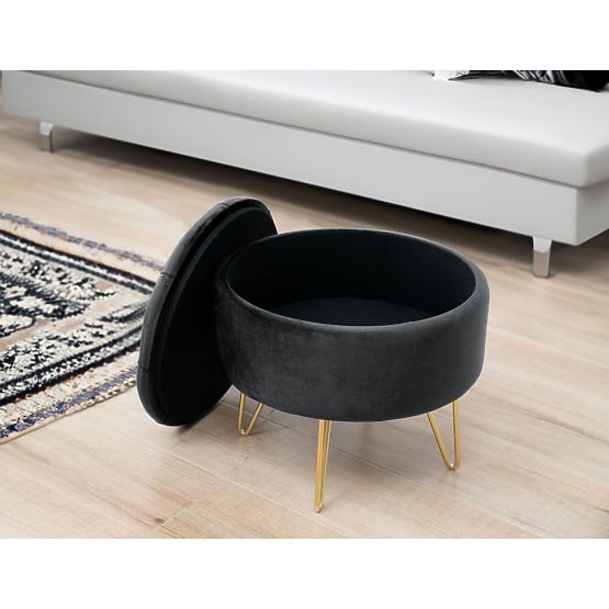 POUF CARO NOIR
