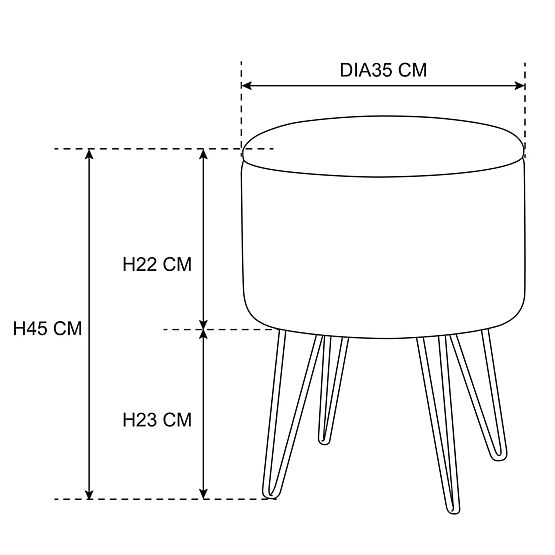 POUF D'OUVERTURE LILI GRAPHITE