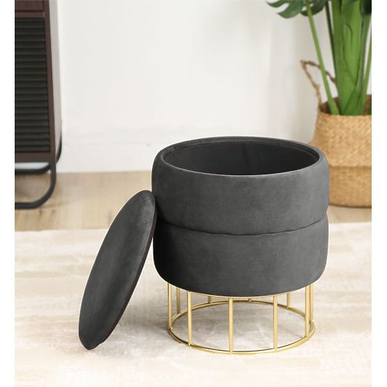 POUF ELZA GRAPHITE