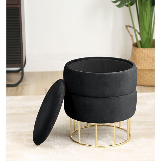 POUF ELZA NOIR
