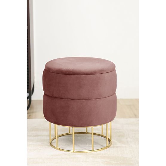 POUF ELZA ROSE POUDRÉ