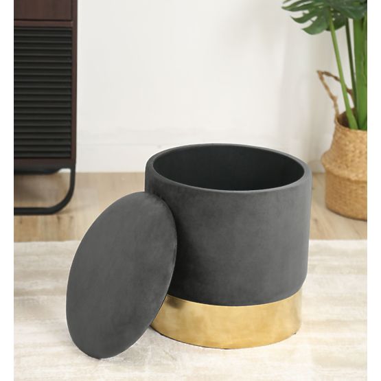 POUF GOLDEN GRAPHITE
