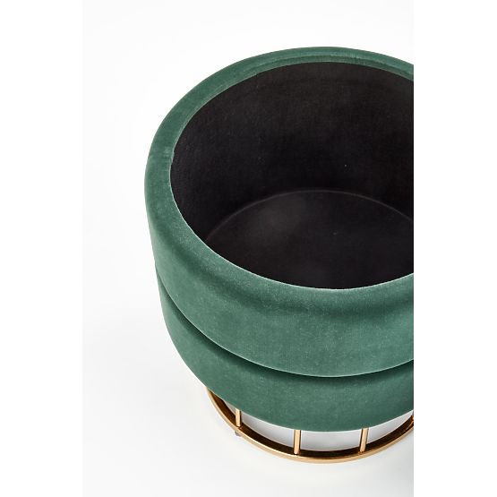 Pouf MINTY vert foncé / doré (1p=1pcs)
