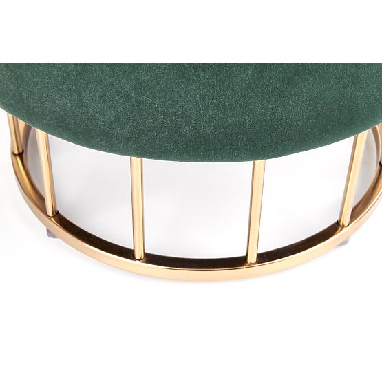 Pouf MINTY vert foncé / doré (1p=1pcs)
