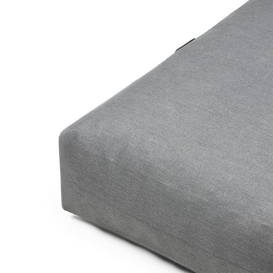 Pouf pour ensemble d'angle de jardin Vacuum avec housse, gris