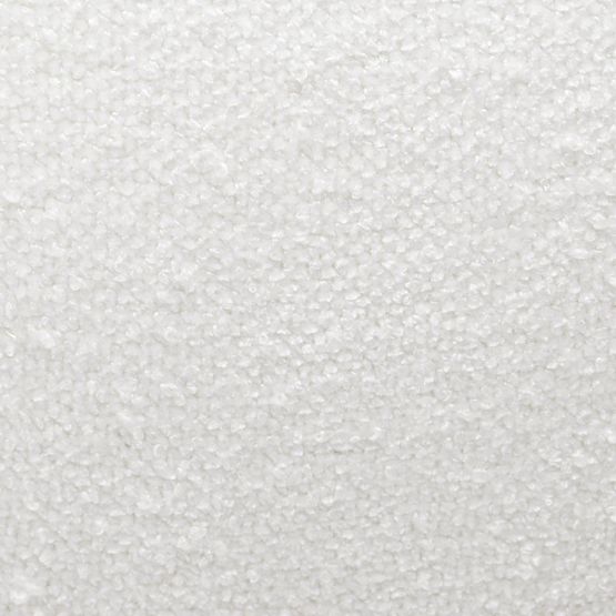 Pouf rembourré Bloop, rond, blanc