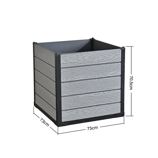 Pratique jardinière carrée pour plantes 73x73x70,5 cm