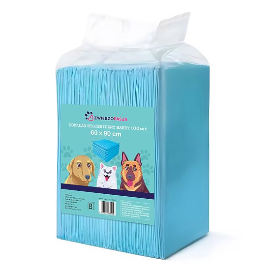 Protections hygiéniques pour animaux BARRY 60x90 100 pcs