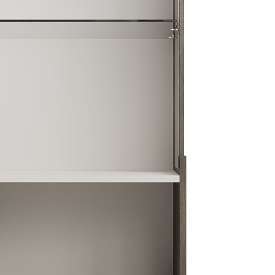 Vitrine RANDOM 2-en-1 cachemire / noyer / noir