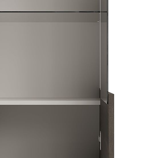 Vitrine RANDOM 2-en-1 cachemire / noyer / noir