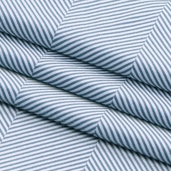 Rideau CLEAR couleur bleu foncé motif imprimé style bohème classique œillets métalliques argentés