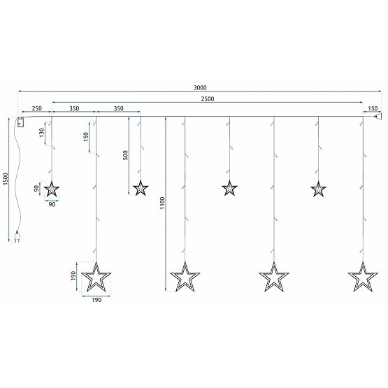 Rideau LED avec Télécommande GL2004