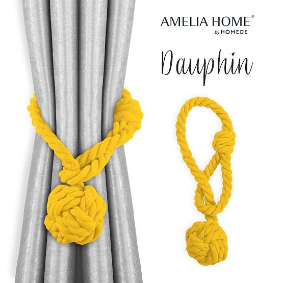 Rideaux - accessoires DAUPHIN couleur jaune ameliahome