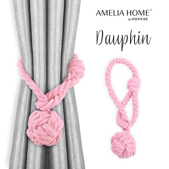 Rideaux - accessoires DAUPHIN couleur rose poudré ameliahome