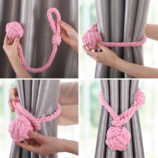 Rideaux - accessoires DAUPHIN couleur rose poudré ameliahome