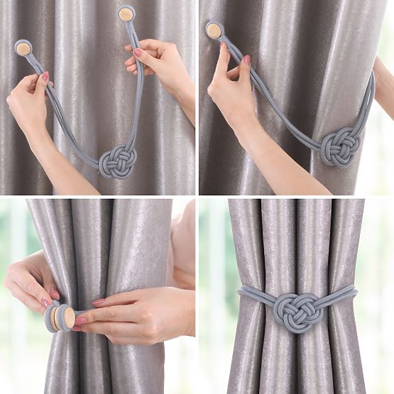 Rideaux - accessoires EDMONTON couleur gris ameliahome