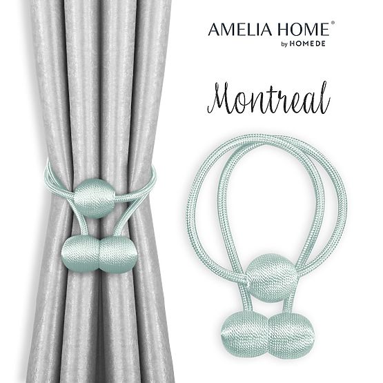 Rideaux - accessoires MONTREAL couleur bleu clair ameliahome