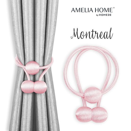 Rideaux - accessoires MONTREAL couleur rose poudré ameliahome