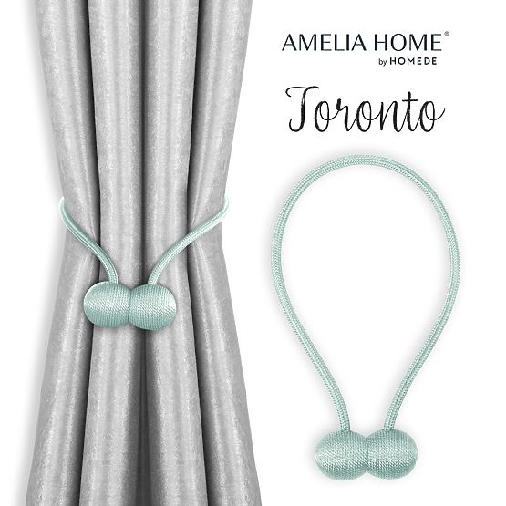 Rideaux - accessoires TORONTO couleur bleu clair ameliahome