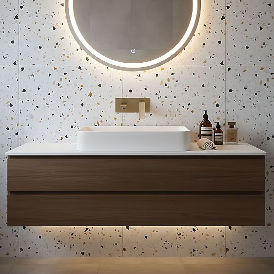 Robinet de Lavabo Encastré REA Joe Or Brossé