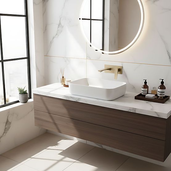 Robinet de Lavabo Encastré REA Joe Or Brossé