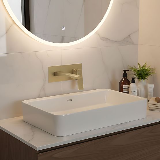 Robinet de Lavabo Encastré REA Joe Or Brossé