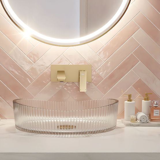 Robinet de Lavabo Encastré REA Joe Or Brossé