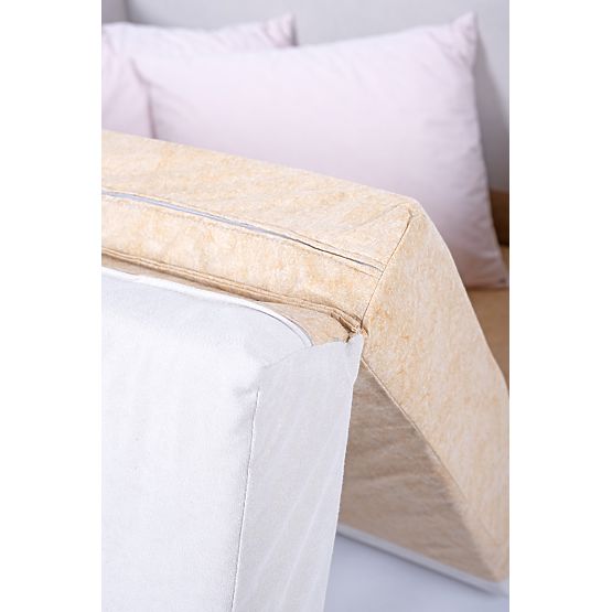 Canapé-lit Jack - gris clair / rose poudré