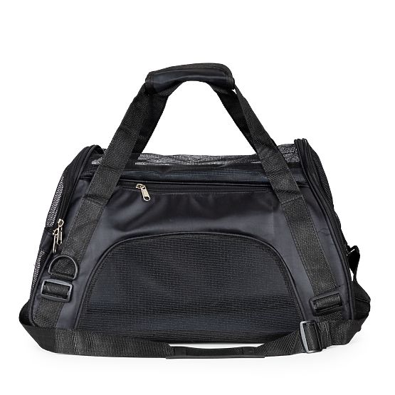 Sac de transport pour animaux chat chien noir