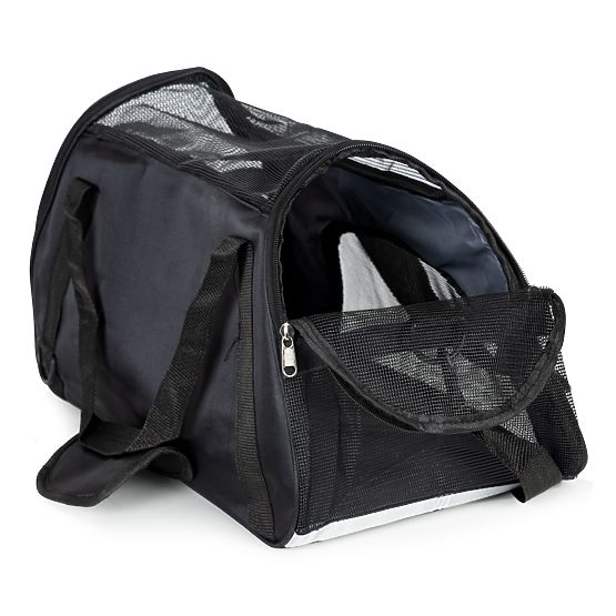 Sac de transport pour animaux chat chien noir