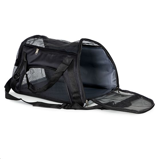 Sac de transport pour animaux chat chien noir
