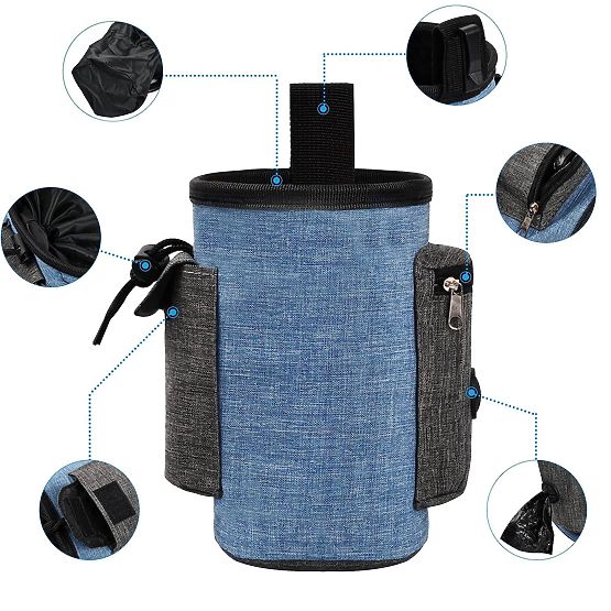 Sac à friandises pour chien MAILO bleu